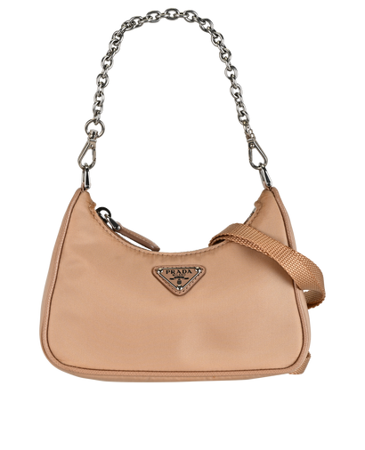 Mini Re-Edition, &pound;490, Handbags, Beige, Nylon, Front view